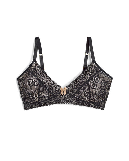 Wireless Pocketed Lace Bra - BLACK | Soma Women