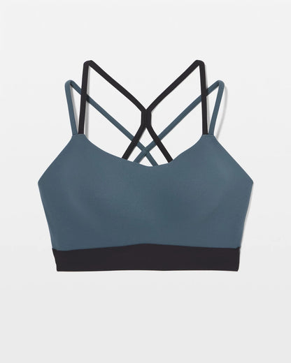 Racerback Yoga Bra - PETROL/BLACK | Soma Women