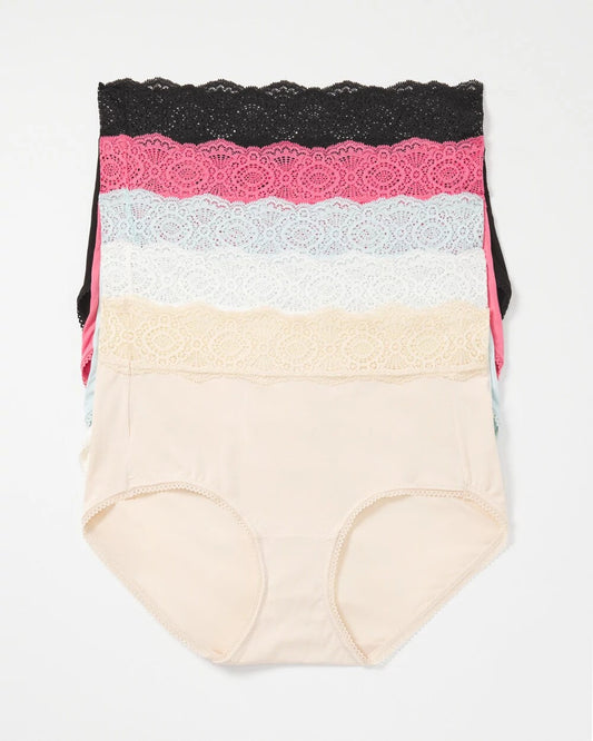 Crochet Lace Brief Panty Pack - RAPTURE ROSE MULTIPACK | Soma Women