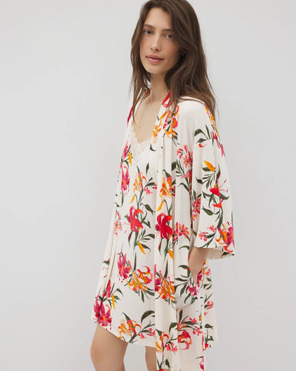 Short Robe - LE TIGRE FLORA CHAMPAGNE | Soma Women