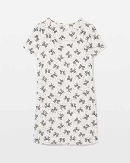 Short Sleeve Scoop Neck Sleepshirt - THATS A WRAP CHAMP MICRO | Soma Women