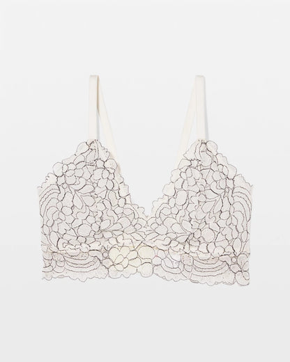 Corded Lace Bralette - IVORY/BLACK CD | Soma Women
