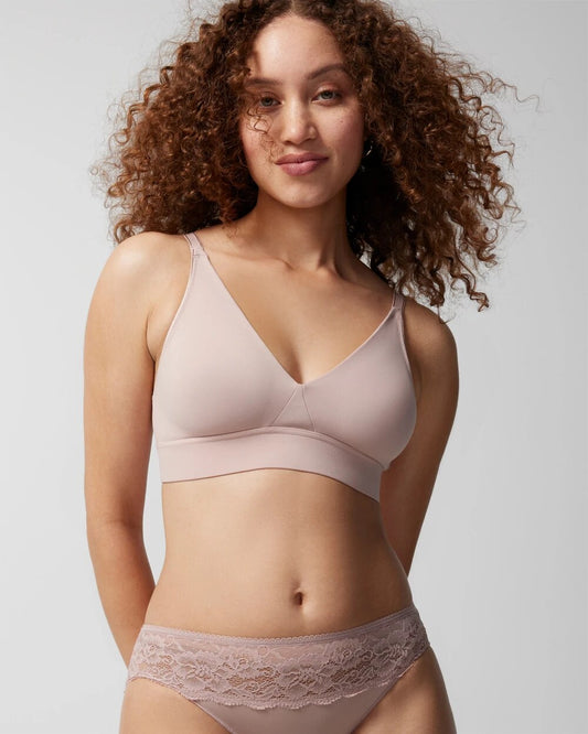 Wireless Unlined Bra - ADOBE ROSE | Soma Women