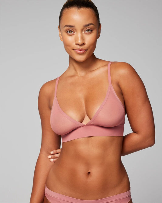 Triangle Mesh Bralette - CLAY ROSE | Soma Women
