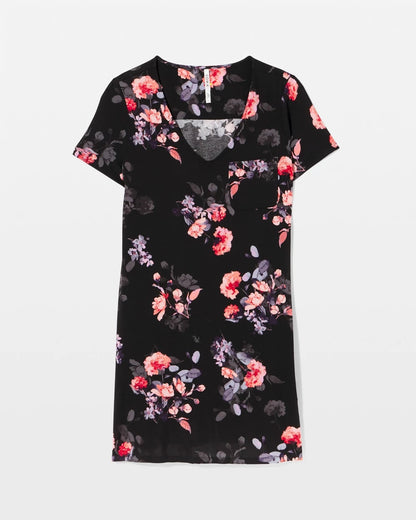 Short Sleeve Sleepshirt - FLORAL DREAMS BLACK | Soma Women