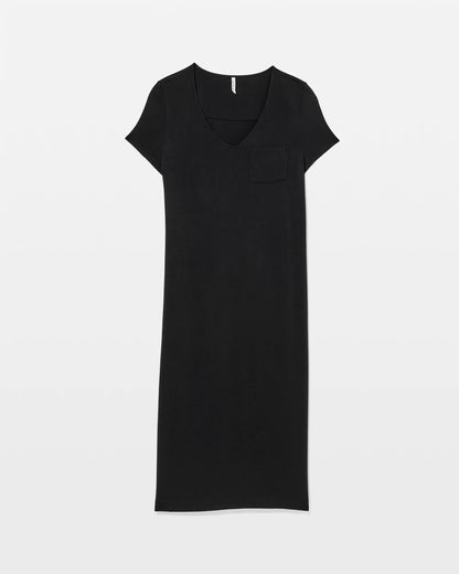 Short Sleeve Long Sleepshirt - BLACK | Soma Women