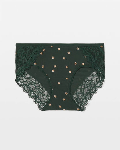 Hipster Panty with Enchanting Lace - PLUMERIA DOT LUSH EMERALD | Soma Women