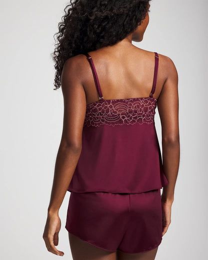 Lace Pajama Cami - VELVET PLUM | Soma Women