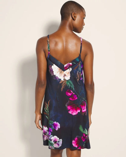 Chemise with Piping - FLEUR EVER DRAMA NAVY | Soma Women