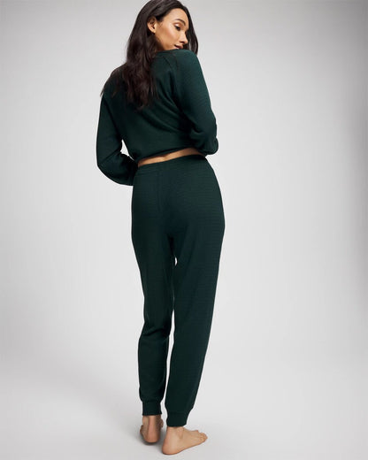 Banded Pajama Bottom - GREEN JOLIE | Soma Women