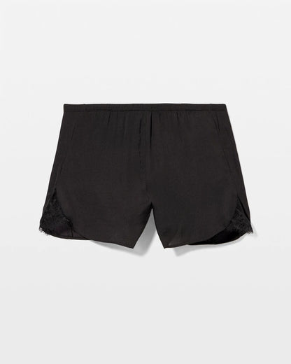 Lace Trim Pajama Short - BLACK | Soma Women