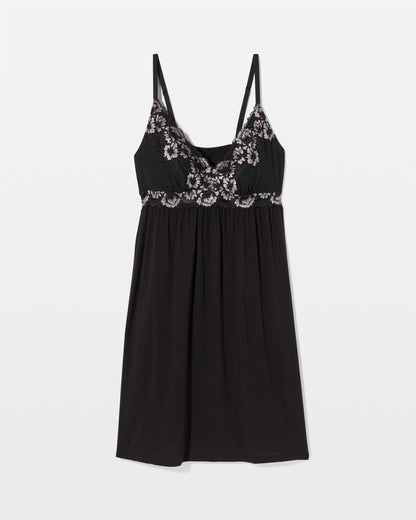 Soft Support Lace Chemise - BLACK | Soma Women