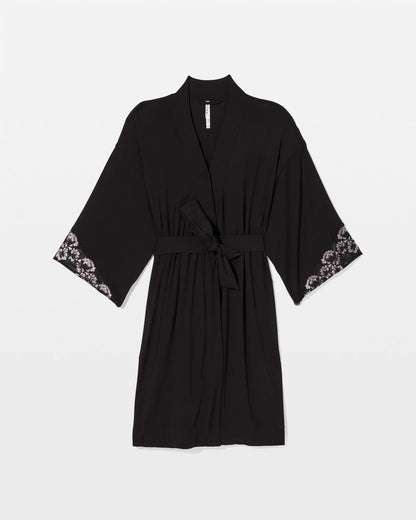 Lace Robe - BLACK | Soma Women