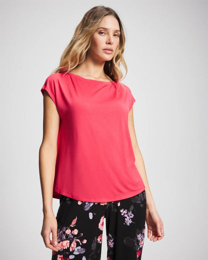 Short Sleeve Boat Neck Top - HEARTS DESIRE | Soma Women