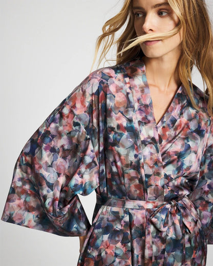 Long Robe - PETAL MOSAIC PETROL | Soma Women