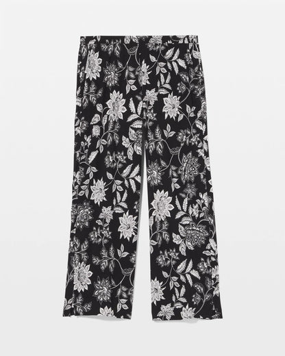 Cropped Pajama Pants - MEANDERING GARDEN BLACK | Soma Women