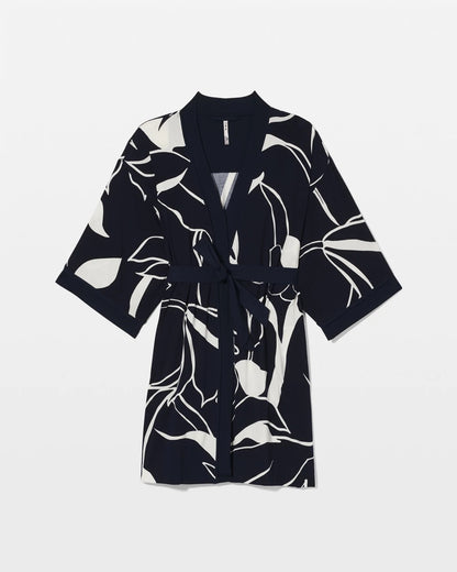 Short Robe - NOUVEAU FLORA NAVY | Soma Women