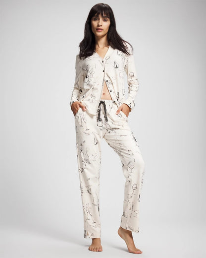 Ankle Pajama Pant - FIZZ THE SEASON FOIL | Soma Women
