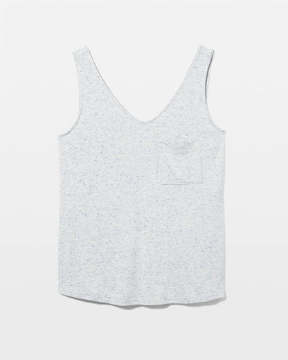 Slub V-Neck Pajama Tank - BLUE SLUB | Soma Women