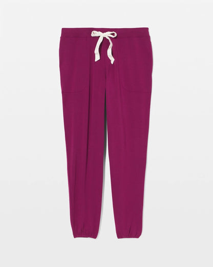 Banded Ankle Pajama Pant - POMEGRANATE WINE | Soma Women