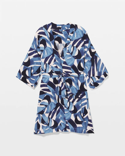 Short Robe - TROPICAL BREEZE SKY | Soma Women