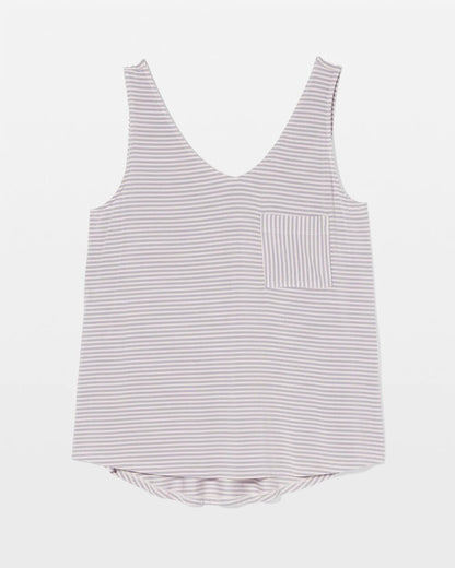 V-Neck Pajama Tank - NIGHTCAP STRIPE LILAC ASH | Soma Women