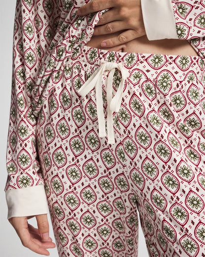 Banded Ankle Pajama Pant - PATTERNED PIECES CHAMP | Soma Women