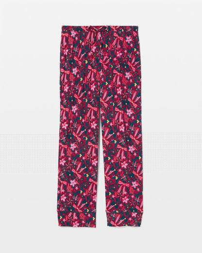 Printed Pajama Pant - HOLLY JOLLY RED VELVET | Soma Women