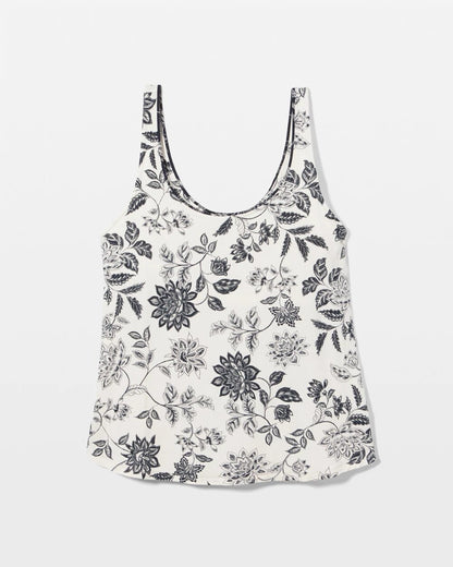 Pajama Tank With Piping - MEANDERING GARDEN CHAMP | Soma Women