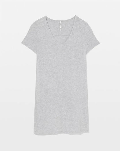 Short-Sleeve Sleepshirt - HEATHER OPAL GRAY | Soma Women