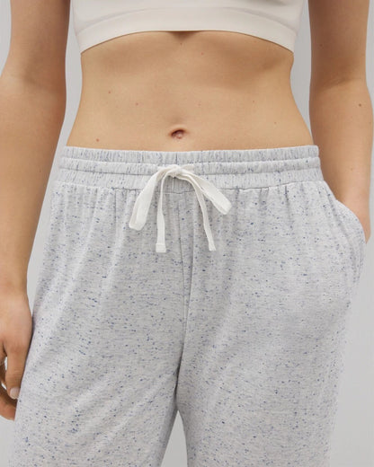 Slub Banded Ankle Pajama Pant - BLUE SLUB | Soma Women