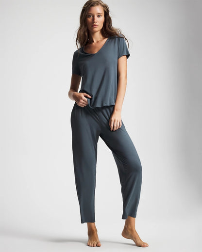 Short Sleeve Pajama Tee - PETROL | Soma Women