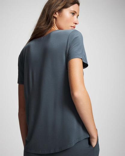 Short Sleeve Pajama Tee - PETROL | Soma Women