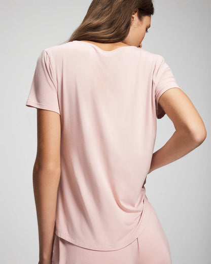Short Sleeve Pajama Tee - VINTAGE PINK | Soma Women