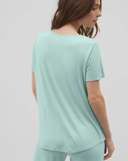 Short Sleeve Pajama Tee - HARBOR GREEN | Soma Women