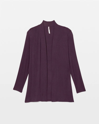 Lightweight Rib Knit Long Sleeve Wrap - PLUM PERFECT | Soma Women