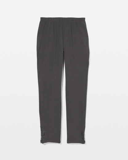 Rib Ankle Pajama Pants - DARK EVERGLADE | Soma Women