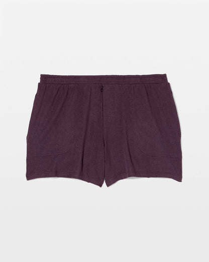 Lightweight Rib Knit Pajama Shorts - PLUM PERFECT | Soma Women