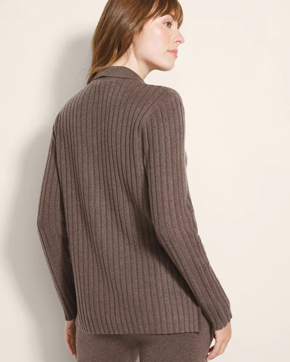 Button-Up Sweater - HEATHER COCOA | Soma Women