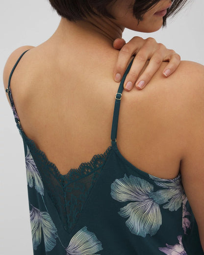 Lace Trim Pajama Cami - HAVEN BOTANICAL DARK SEA | Soma Women