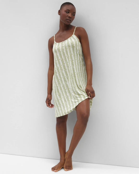 Cool Nights Chemise - CHILL STRIPE CHAMPAGNE | Soma Women