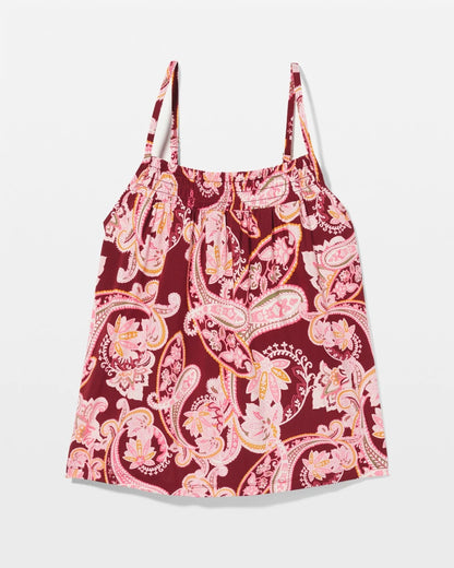 Smocked Pajama Cami - KASHMIR PAISLEY KISS | Soma Women