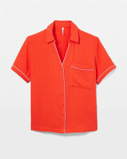 Short-Sleeve Pajama Top - ISLAND GUAVA | Soma Women