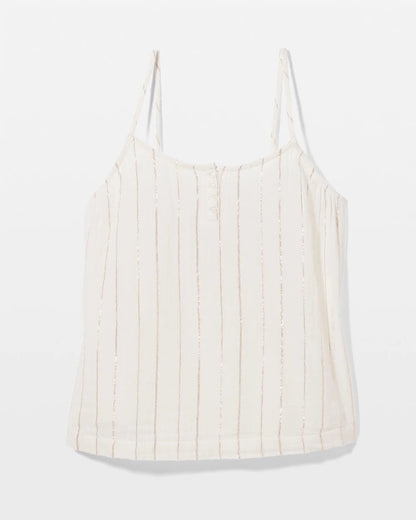 Cotton Gauze Pajama Cami - CHAMPAGNE STRIPE | Soma Women
