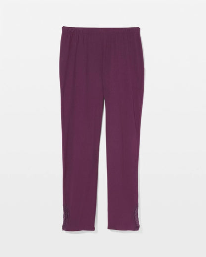 Rib Ankle Pajama Pants - BLACKBERRY WINE | Soma Women