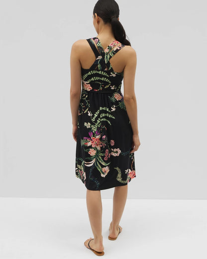 Cross Back Strap Bra Dress - PARADISE PLUMES DRAMA G B | Soma Women