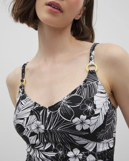 Scoop Neck Tankini - BLACK | Soma Women