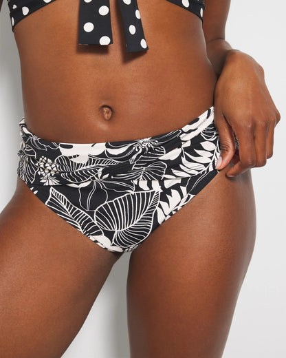 Double Trouble Sarong Hipster Bottom - BLACK | Soma Women