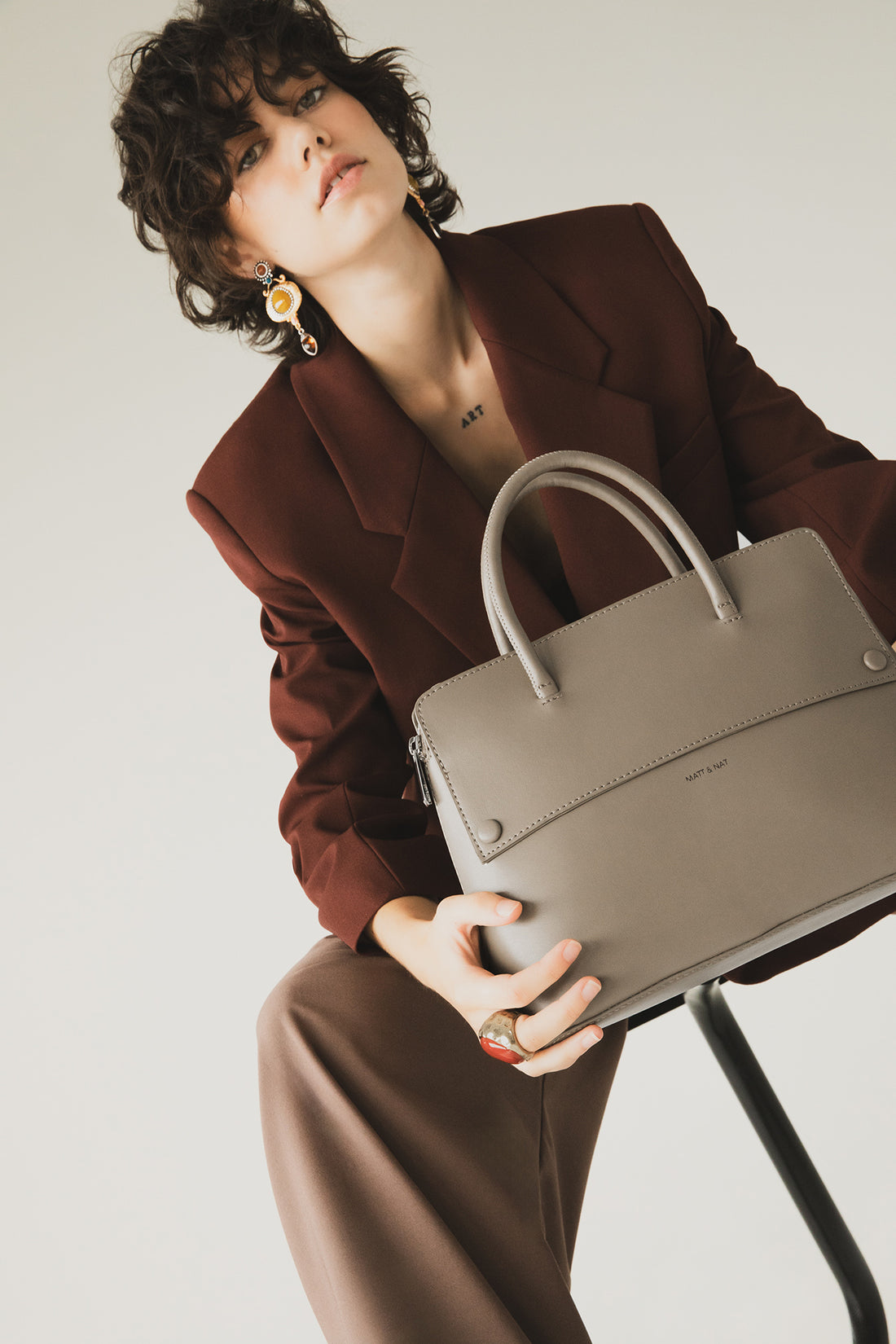 Matt & Nat SILVA Vegan Satchel - UPPEAL