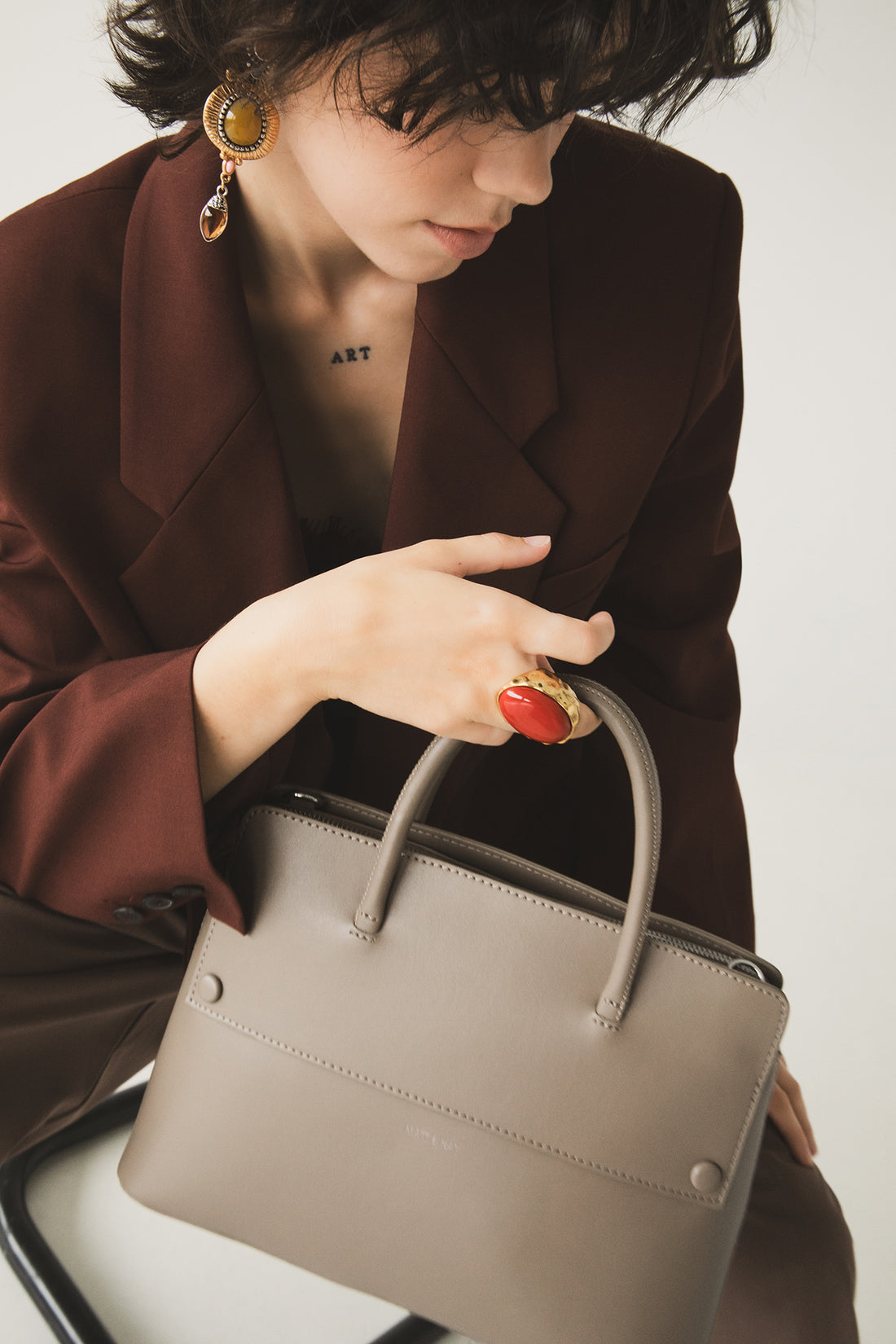 Matt & Nat SILVA Vegan Satchel - UPPEAL